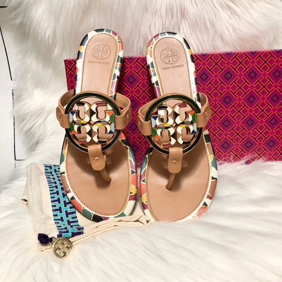 Tory Burch Miller Metal Logo Sandal🧡 - Picture 9 of 12